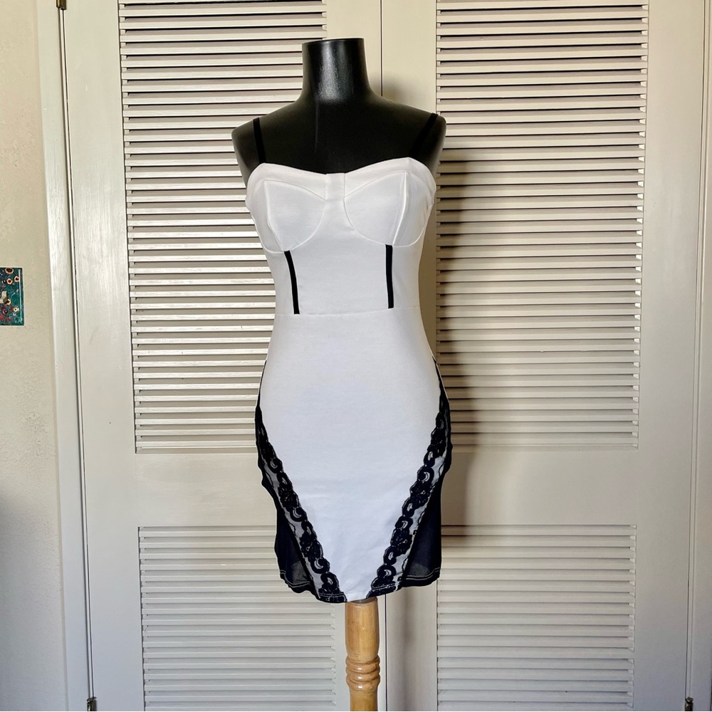 Solemio Bustier Stretchy Mini Dress
